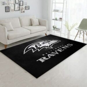 Baltimore Ravens Nfl 23 Area Rug And