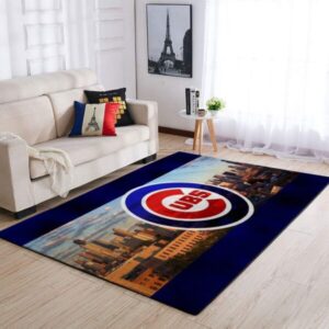 Chicago Cubs Area Rug Mlb Baseball Team Logo V959
