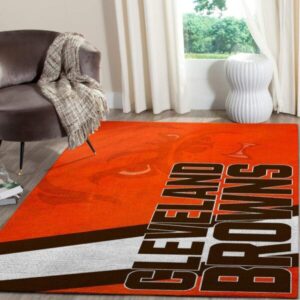 Cleveland Browns Area Rug Nfl Football Team Logo V1769