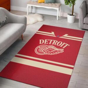 Detroit Red Wings Area Nhl Hockey Team Logo 20022115 Rug Regtangle