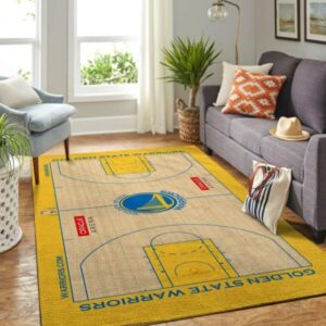 Golden State Warriors Court Area Rug Nba Basketball Team Logo
