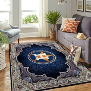 Houston Astros Area Rug Mlb Baseball Team Logo V4268