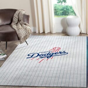 Los Angeles Dodgers Area Rug Mlb Baseball Team Logo V721
