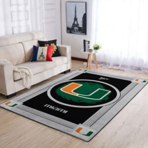 Miami Hurricanes Area Rugs Ncaa Team Logo 20030340