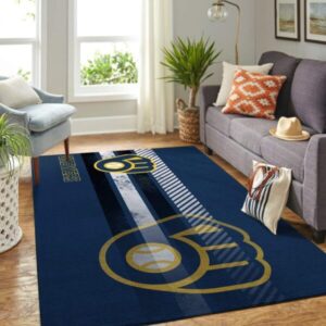 Milwaukee Brewers Mlb Area Rugs Team Logo Sports