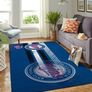 Minnesota Twins Mlb Baseball Area Rug Baseball V8385