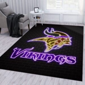 Minnesota Vikings Football Nfl 11 Area Rug And