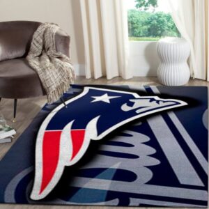 New England Patriots Area Rug Nfl Football Team Logo V807