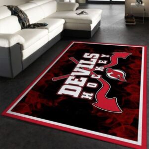 New Jersey Devils Nhl 1 Area Rug And