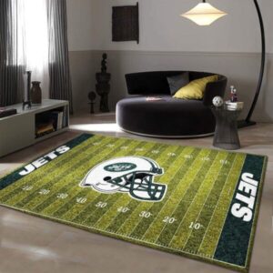 New York Jets Area Nfl Football Team Logo Area Rug Regtangle