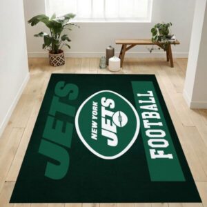 New York Jets Nfl 1 Area Rug Bed Room Regtangle