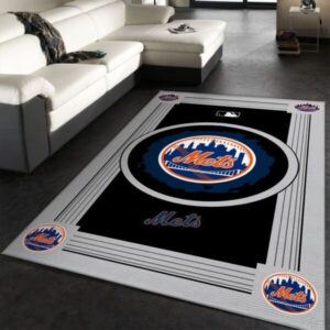 New York Mets Mlb 1 Area Rug And