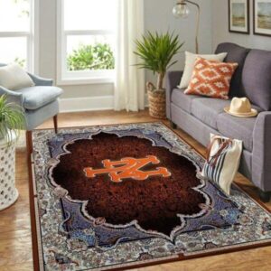 New York Mets Mlb Baseball Area Rug Baseball Rug Regtangle V5087
