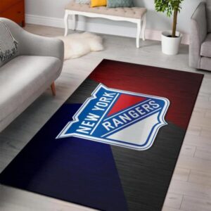 New York Rangers Area Nhl Hockey Team Logo 2002202 Rug Regtangle