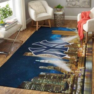 New York Yankees Area Rug Mlb Baseball Team Logo V444