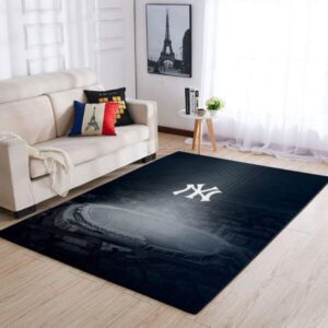 New York Yankees Area Rug Mlb Baseball Team Logo V457