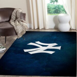 New York Yankees Area Rug Mlb Baseball Team Logo Regtangle V469