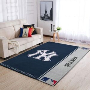 New York Yankees Area Rug Mlb Baseball Team Logo V474