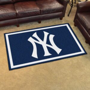 New York Yankees Area Rug Mlb Baseball Team Logo V475