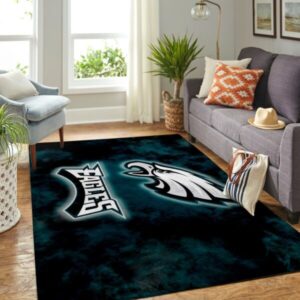 Philadelphia Eagles Area Rug Nfl Football Team Logo V1740