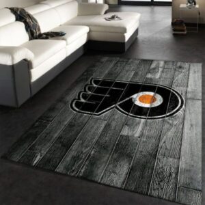 Philadelphia Flyers Nhl 2 Area Rug Bed Room Regtangle