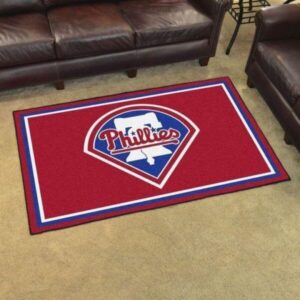 Philadelphia Phillies Area Rug Mlb Baseball Team Logo Regtangle V1390