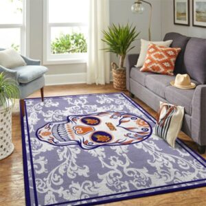Phoenix Suns Nba Area Skull Flower Style Sports Rug Regtangle
