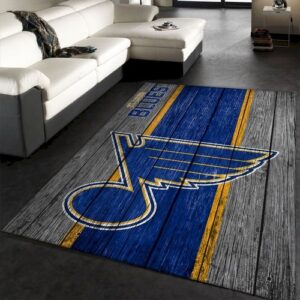 St Louis Blues Nhl Team Logo Wooden Style Nice Gift Rectang